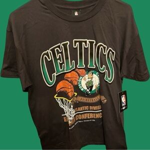 Boston Celtics T-Shirt NBA Boston Celtics Tee Graphic Print Logo SS TShirt SM MD